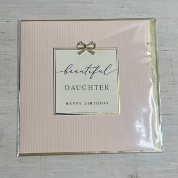 Diamante Beautiful Daughter Card