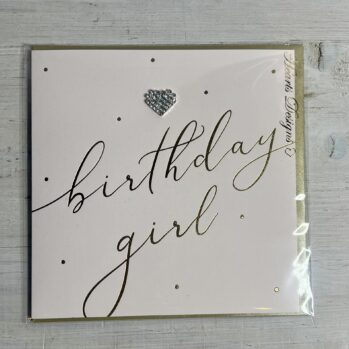 Diamante Birthday Girl Card