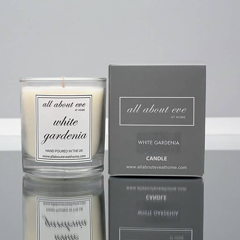 White Gardenia Candle All About Eve at Home