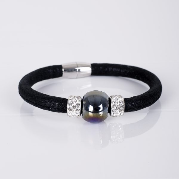 black diamante bracelet