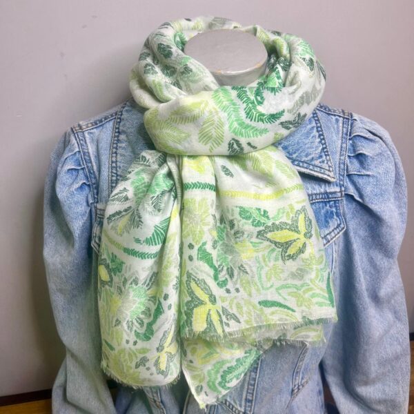 Green Leaves Scarf