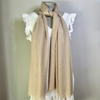 Plain Beige Scarf