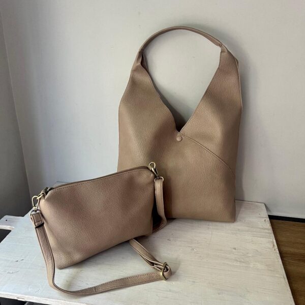 Taupe Tote Bag - Image 2