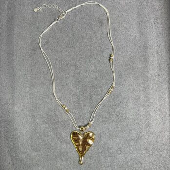 Short Gold Heart Necklace