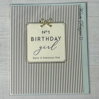 No1 Birthday Girl Charm Card