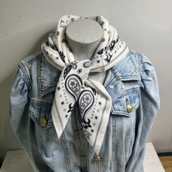 White Neck Scarf